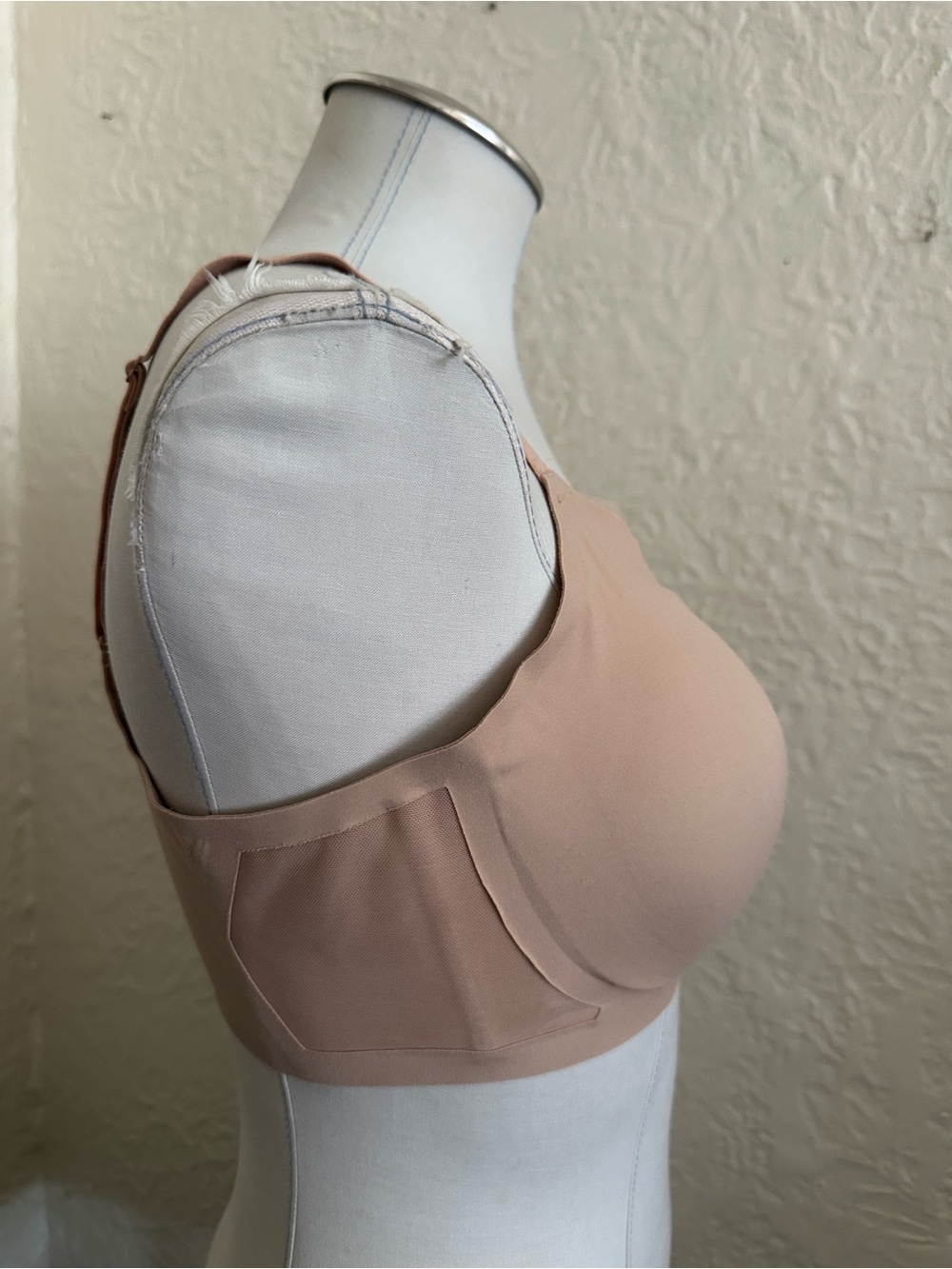 Honeylove CrossOver Wireless Bra Nude Beige Mesh Large - Picture 5 of 5